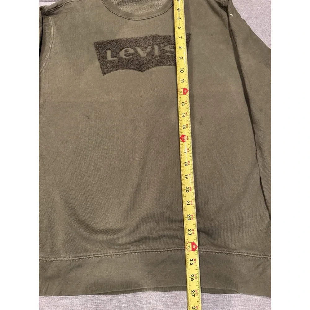 Levi's Men's Small Green Crew Neck Sweater Pullover